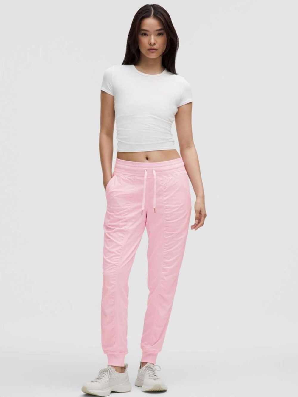 NWT Lululemon Dance Studio Mid-Rise Jogger *Full Length Pink Organza Size 12